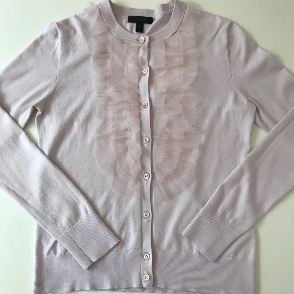 Soft Pink Button Down Cardigan by J.Crew